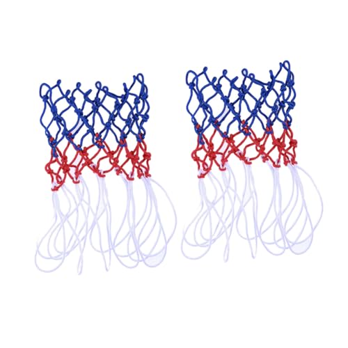 Gogogmee 2pcs Braided Basketball Net Bag Material Standard Size Versatile for Sports Activities