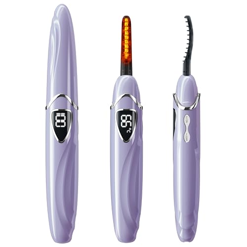 EYECURL Heated Eyelash Curler, S600 Heated Lash Curler, Accurate Temperature Control Electric Eyelash Curler Heated - Intelligent Power...