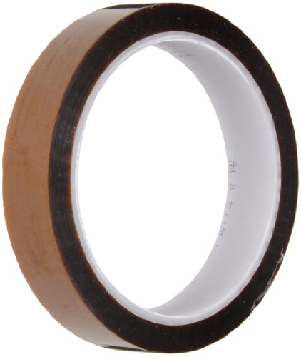 Image of 3M 5413 Amber Polyimide Film Tape, 0.75 inch Width x 36yd Length (1 roll)