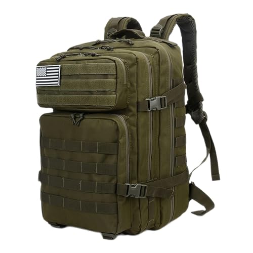 Lombartex - Mochila Táctica Militar 45l - Paquete De Asalto Molle De Gran Capacidad Para Utilidad Militar - Mochila Para Actividad Al Aire Color Verde Militar Lombartex - Mochila Táctica Militar 45l - Paquete De Asalto Molle De Gran Capacidad Para Utilidad Militar - Mochila Para Actividad Al Aire Color Verde Militar