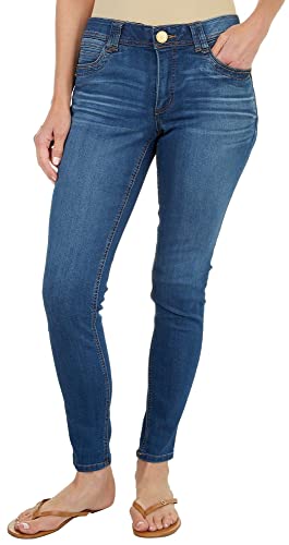 Democracy Womens 29 in. Ab-Tech Elastic Waist Jegging 16 Blue