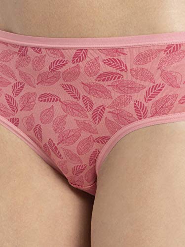 Image of Jockey 1807 Women's High Coverage Micro Modal Elastane Stretch Mid Waist Hipster with Ultrasoft Exposed Waistband