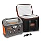 Jackery Eva Tragetasche für Explorer 240 Portable Power Station Solar Generator, Schwarz (E240 Nicht im Lieferumfang enthalten)