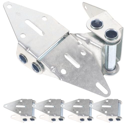 Alipis Bisagras de Hierro para Puertas de Garaje Residenciales, Kit de 6 Unidades, Bisagras Resistentes Oxidación, Repuesto para Puertas Seccionales y Comerciales Ligeras, Accesorio