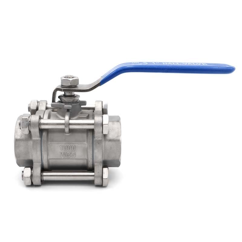 Vanne 1-1/2 BSPT inox 304 pour contrôle de débit eau et fluides