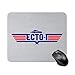 Top Gun Logo Ecto 1 Ghostbusters Alfombrilla de mesa antideslizante de alta velocidad para juegos, Alfombrilla de ratón cuadrada con base de goma para oficina, Alfombrilla de escritorio pequeña person