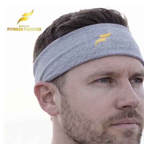 Image of Organic Fitness Fabrixx - Premium Gym Headband Made with Organic Cotton, Sweatband Headband with a Stylish Twist for Men and Women