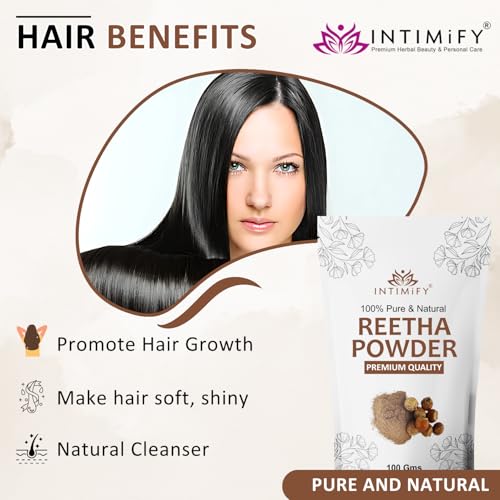 Image of INTIMIFY Reetha Powder For Hair Growth | For All Hair Type | Used as Hair Mask | 100 Grams