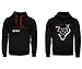 Bestial Wolf CHOPPER2H112 Sudadera Capucha Tela Color Negro Talla 12