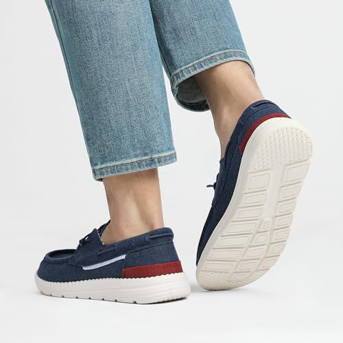 Bruno Marc Men's Slip-on Loafers Casual Boat Shoes,Navy,11 - image 8