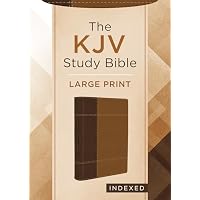 The KJV Study Bible, Large Print (Indexed) [Copper Cross]