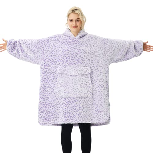 Krifey Wearable Blanket Hoodie, Oversized Sherpa Hooded as Birthday Gifts