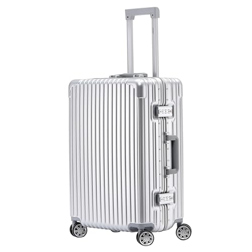 Flight Knight Premium Travel Suitcase - 8 Spinner Wheels - Built-in TSA Lock Lightweight Aluminium Frame ABS Hard Shell Carry on Check in Luggage Highly Durable - Approved for Over 100 Airlines