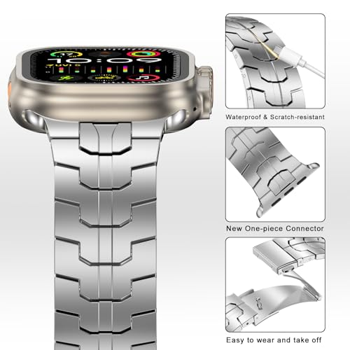 Image of MioHHR Stainless Steel Bands for Apple Watch 49 /46 /45 /44 /42mm(Series 3 /2 /1)