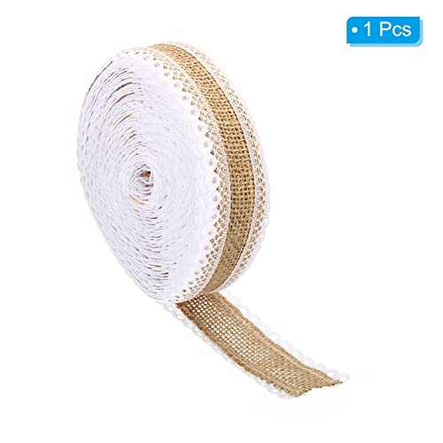 PATIKIL 1" Wide 11 Yards Burlap Fabric Ribbon - Image 3