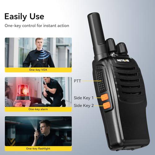Image of Retevis H-777 Walkie Talkies Adults, 2 Way Radio with Earpieces (10 Pack)