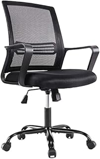 Office Chair Ergonomic Desk Chair Home Office Desk Chairs with Wheels Computer Chair Mid Back Task Chair with Armrests Lumbar Support