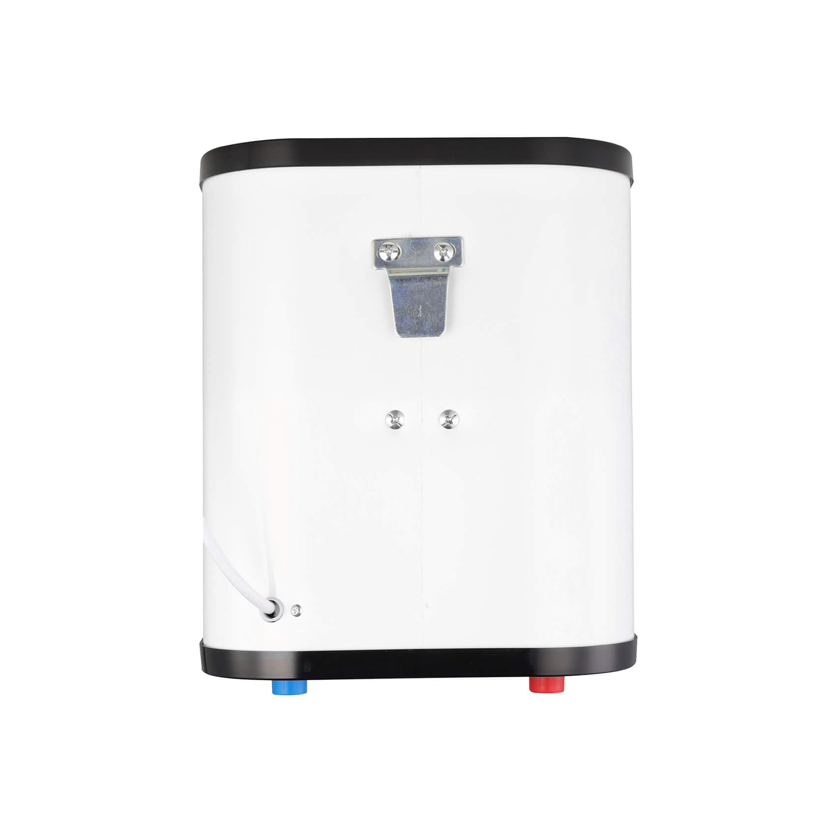 SIGO - Scaldacqua istantaneo 230 V, boiler elettronico compatto, ufficio, officina, casa vacanze, negozio, locali di servizio - Attacco inferiore, 6 l - 2000 W - NAPOLI Bianco