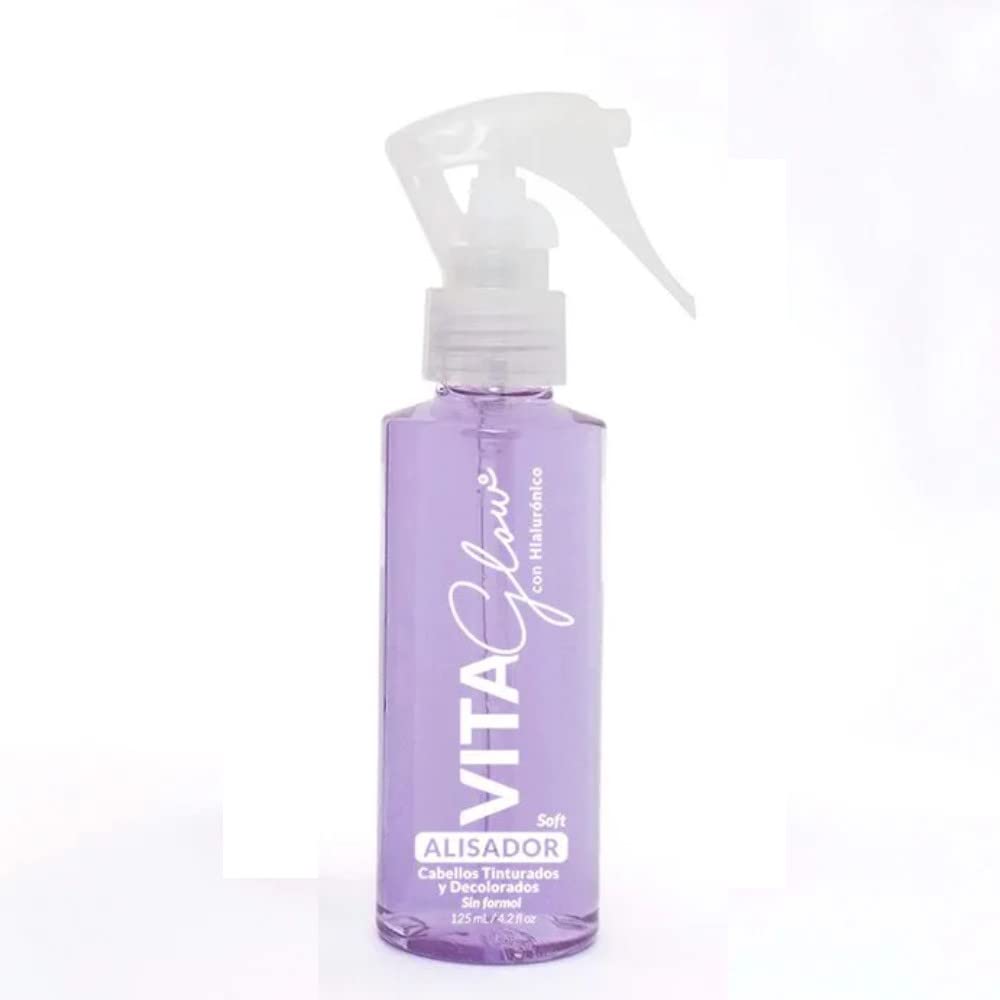 VitaGlow Soft Revitaliizing Progressive Straightener Collagen and Hyaluronic Added | Vita Glow Alisador Progresivo Revitalizante de Cabello Con Colageno y Hialuronico Sin Formol 4.2oz-125ml