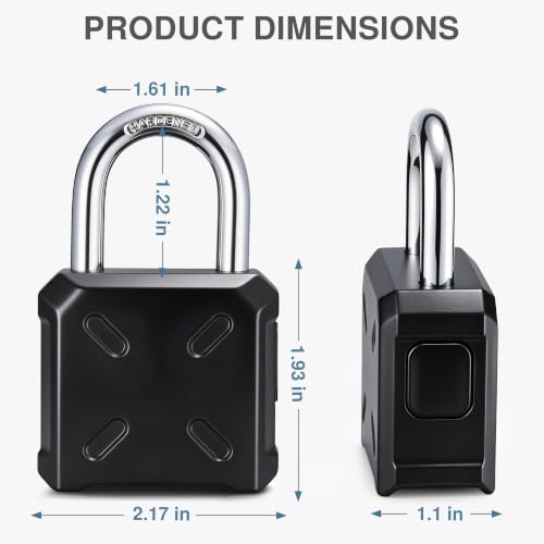 Image of Puroma Combination Lock Heavy Duty Outdoor Padlock, Security Customizable 4 Digit Code Gate Locks for Fence, Toolbox, Case, Hasp Storage,1 Pack