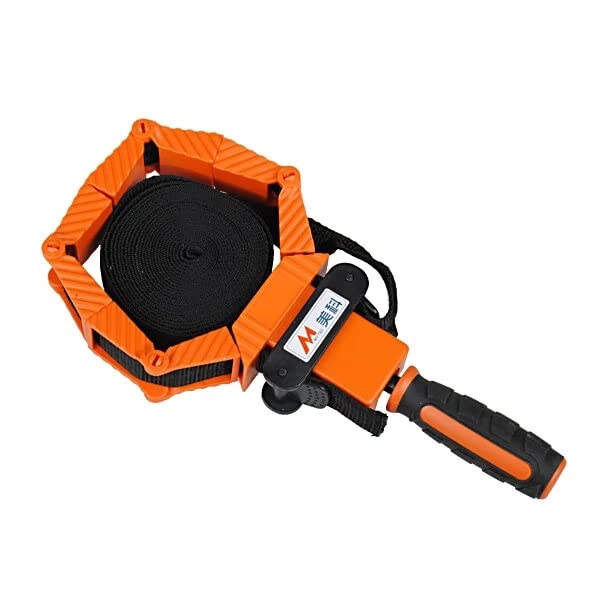 Hvlystory Adjustable Band Clamp Polygon Angle Clamp for Woodworking and Framing, 15-Foot Strap, Self-locking Ratcheting Handle