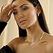 DEARMAY 14K Gold Plated Necklace for Women Dainty Gold Choker Herringbone Necklaces Simple Minimalist Thin Snake Chain Necklace Gold Jewelry Gifts
