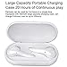 Bluetooth 5.0 Wireless Earbuds,Dualpow True Wireless Headphone HiFi Stereo Sound Mini in-Ear Headset (Touch Control, 20hrs Playtime, Auto Pairing) compatible with iphone, android, smartphones (White)