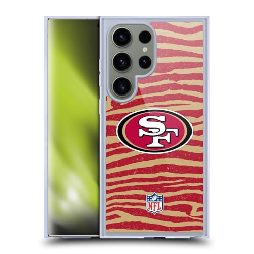 Coque MagSafe Samsung S24 Ultra 49ers protégeant des chocs avec style zébré NFL