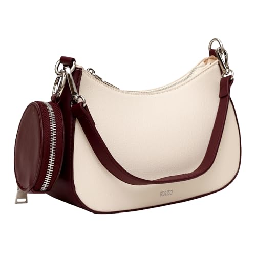 Image of Kazo Sophia Shoulder Bag | Premium Faux Leather Handbag for Women | Timeless Sophisticated Silhouette with Generous Interior