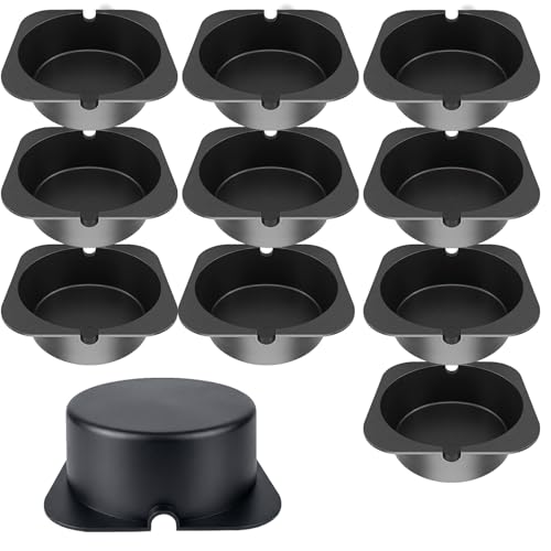 Rlcvecv 10 Pcs Recessed Light Covers for 6-Inch Can Lights Fire-Resistant Energy-Saving Insulation Protection for LED & Halogen Downlights in Attics Homes & Commercial Spaces