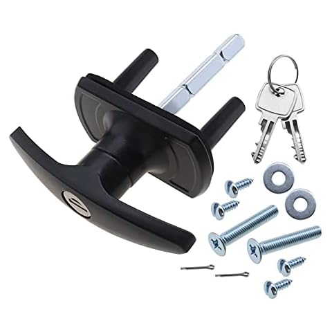 OTOTEC T-Handle Garage Door Lock with Spigots Cover