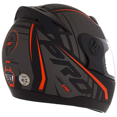 Pro Tork Capacete Evolution G6 Pro Neon Fosco 58 Preto/Vermelho