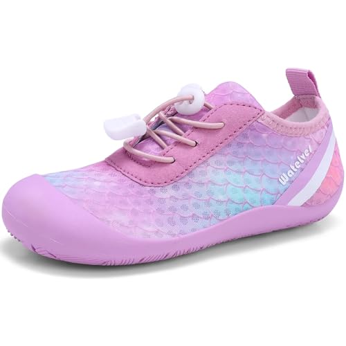 Image of WateLves Wide Toddler Water Shoes Kids Barefoot Athletic Sneakers Girls Boys Quick Dry Aqua Socks for Beach Hiking Swim Kayak Sport Accessories, Camping Essentials