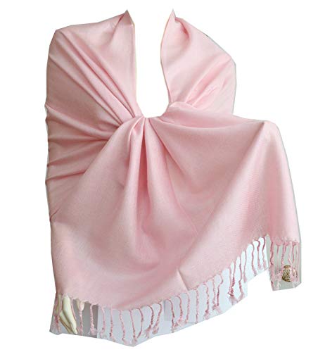 New Soft Best 100% Pashmina Shawl Wrap Scarf Stole (Pink)