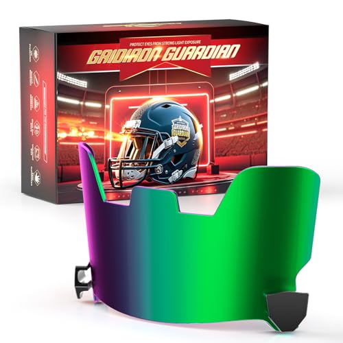 OYMLANX Tinted Football Helmet Visor, Impact-Resistant Eye Shield, Fits Youth