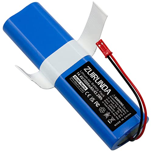 ZUIRUNDA 14.4V 3000mAh batteria di ricambio agli ioni di litio per iLife V3s Pro V50 V5s Pro V8s X750 per Medion MD 18500 18501 18600 Aspirapolvere Robot per la casa