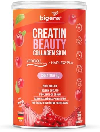 Creatin Beauty Collagen Skin, 3g de Creatina, Peptídeos de coláge...