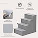 PawHut Haustiertreppe 4-stufige Hundetreppe 40 x 59 x 54,2 cm Grau