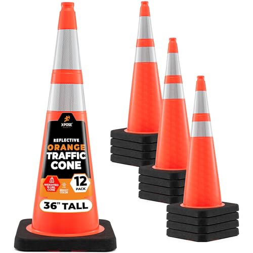 Image of Xpose Safety 36 Inch Orange Traffic Cones