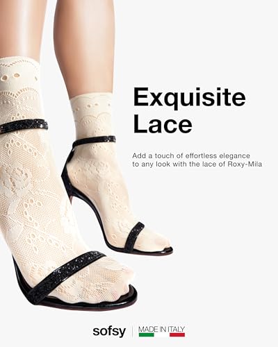 Image of sofsy Italian-Made Soft Fishnet Stockings for Women