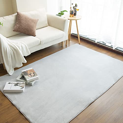 カーペット 低反発 ラグマット 洗える 厚手 12㎜ 130×190㎝ 約1.5畳 クッションラグ 微撥水 ホットカーペット対応 滑り止め付き こたつ敷きマット 低ホルム さらフワ 防音 ライトグレー