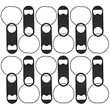 ELAYARD 12 pezzi Apribottiglie Piatto in Acciaio Inox Portachiavi Apri Tappi Compatto per Birra e Bevande Design Ergonomico per Uso Quotidiano per Bar Cucina e Outdoor