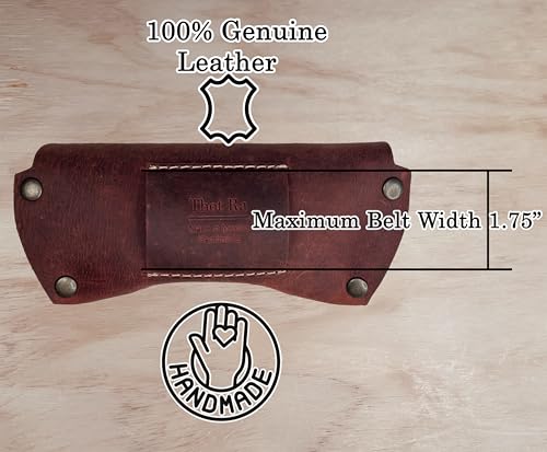 Image of Leather Glasses Case for Men - Vintage Rustic Belt Eyeglass Holder