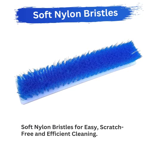 Image of Kenbrook Solar plastic Panel Cleaning Brush for 3 /4 /6 /9 Meter Solar Panel Cleaning Kit (Brush Only), Blue