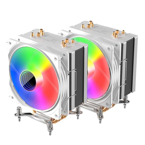 Ventilateur CPU 12cm 4pin PWM RVB efficace pour PC de bureau - 6