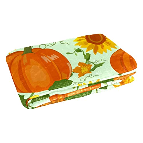 Couverture chaude et moelleuse 150x100 cm motif citrouille isolant - 3