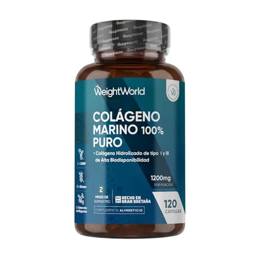 Colágeno Marino Hidrolizado 100% Puro 1170mg - 120 Cápsulas (Suministro para 2 Meses) - Colágeno Tipo 1 de Naticol Sin Metales Pesados - 100% Péptidos de Colágeno Marino Puro de Peces Salvajes