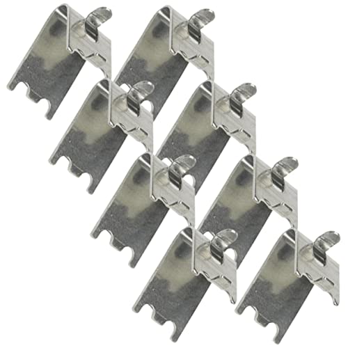 Hemobllo 8 piezas Clips de Soporte para Estantes de Congelador Fáciles de Instalar Acero Inoxidable Antideslizantes Perfectos para Refrigeradores y Congeladores