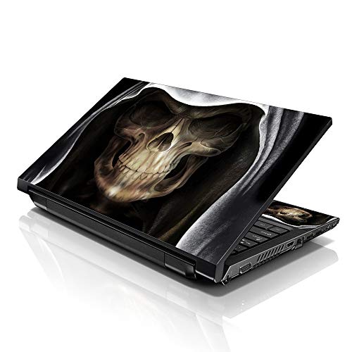 Image of LSS Laptop 15 15.6 Skin Cover with Colorful Hooded Skull Pattern for HP Dell Lenovo Apple Asus Acer Compaq - Fits 13.3 inch 14 inch 15.6 inch 16 inch (2 Wrist Pads Free)