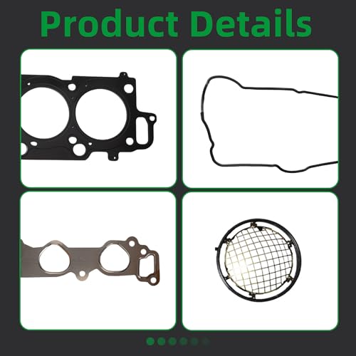 Image of Head Gasket Set HS26266PT Fit for Toyota Sienna for Camry for Solara for Highlander, Fit for Lexus RX330 ES330 RX400H 2004-2010, OE#HGS953 HS2049(81pcs)
